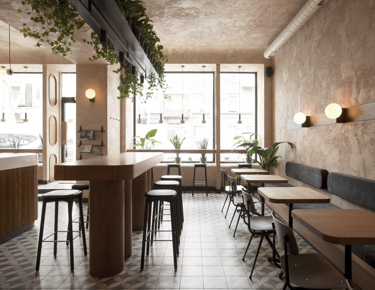 Vista de la cafetería